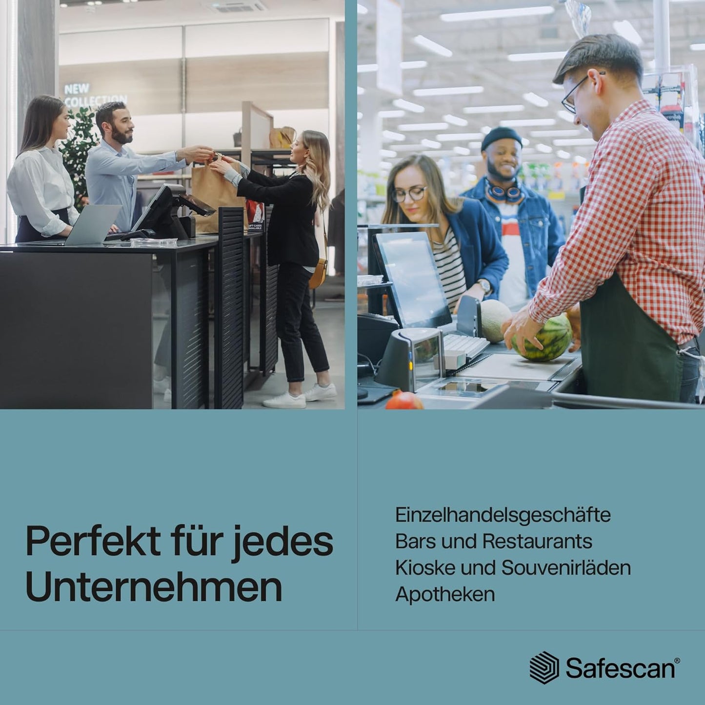 Safescan LD-3336 Kassenschublade mit Fächern für Banknoten und Münzen