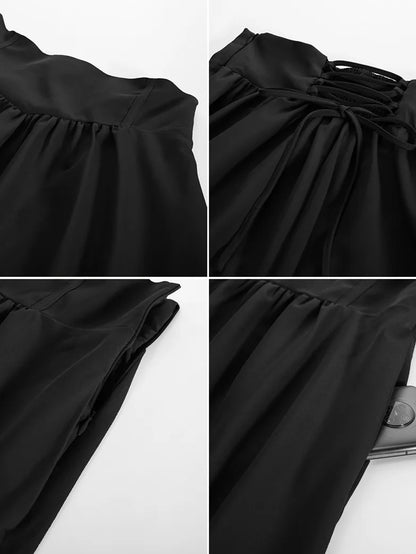 Scarlet Darkness Damen-Renaissance-Maxirock Elastischer Rock