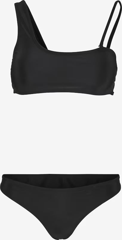 Urban Classics Bustier-Bikini in Schwarz
